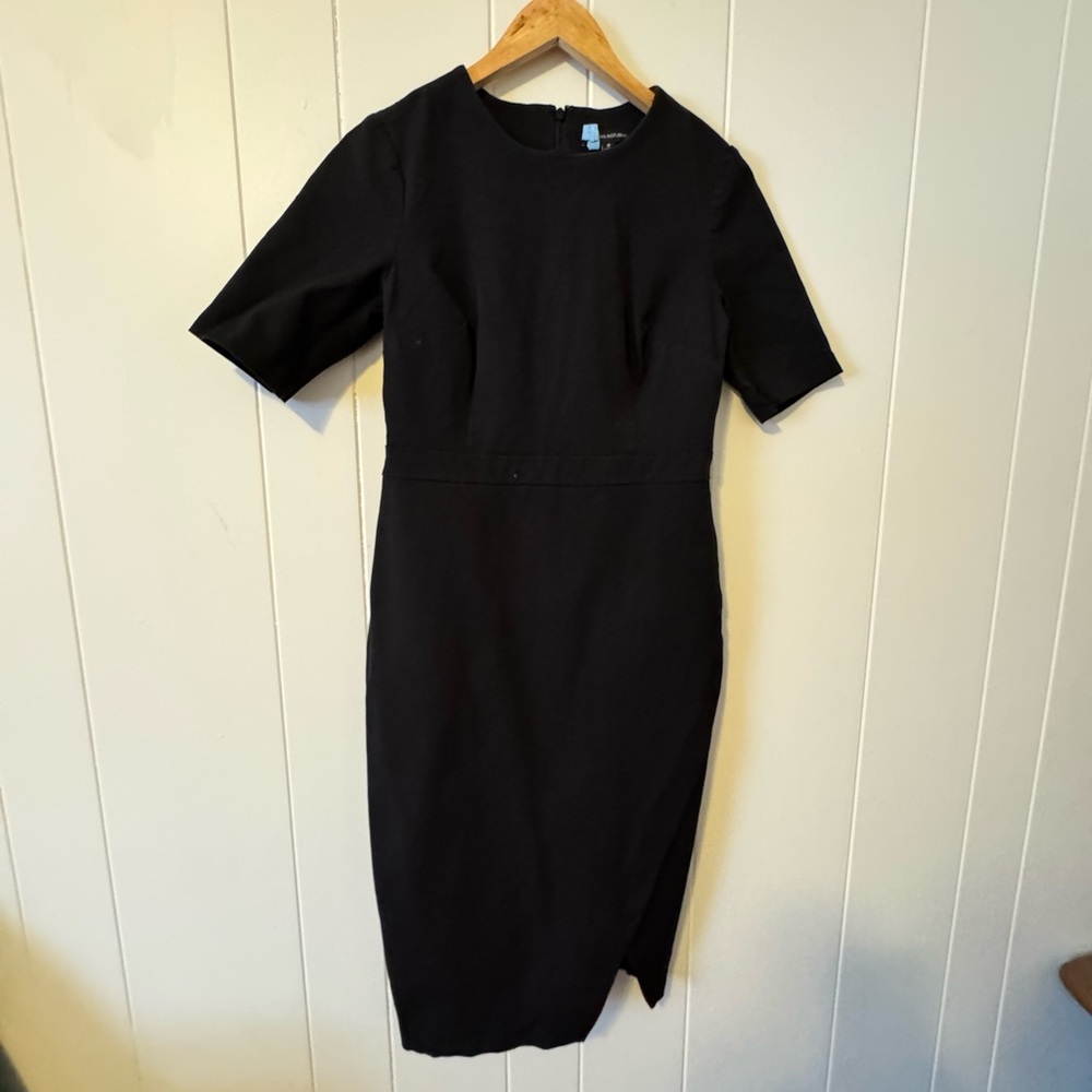 BANANA REPUBLIC SZ 8 Black Cocktail/Work Knee Length Dress